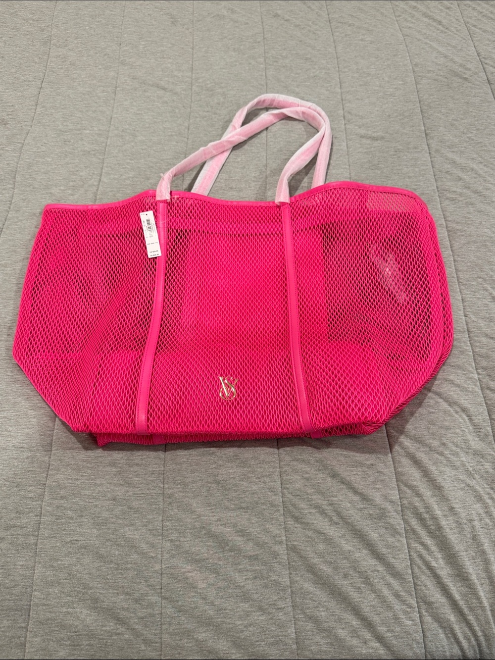 NWT Victoria's Secret hot pink beach tote